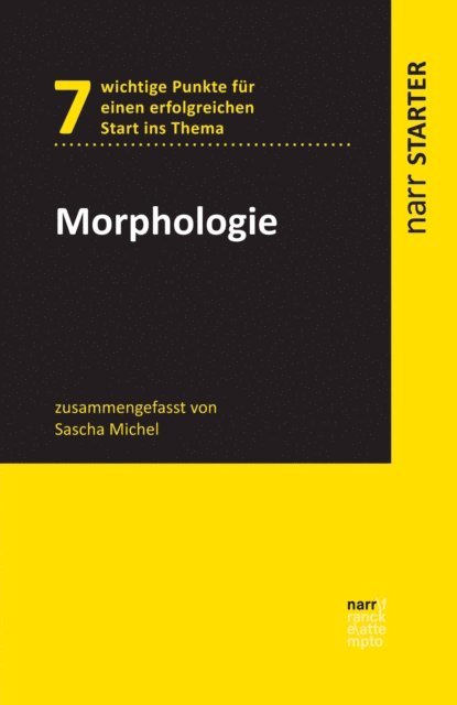 Sascha Michel - Morphologie, E-bok