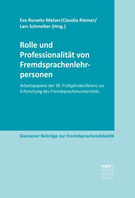 Lars Schmelter, Claudia Riemer, Eva Burwitz-Melzer - Rolle und Professionalität von Fremdsprachenlehrpersonen, E-bok