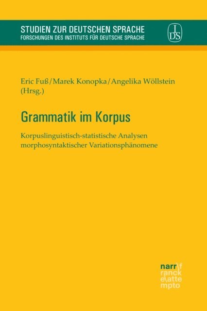 Angelika Wollstein, Marek Konopka, Eric Fu - Grammatik im Korpus, E-bok
