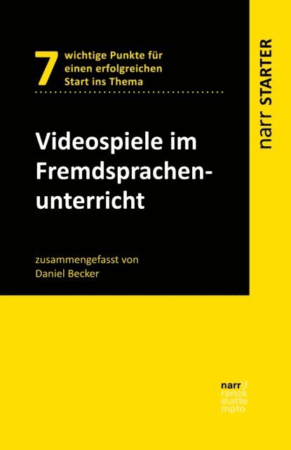 Daniel Becker - Videospiele im Fremdsprachenunterricht, E-bok