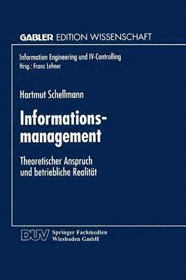Informationsmanagement: Theoretischer Anspruch Und Betriebliche Realität, Häftad