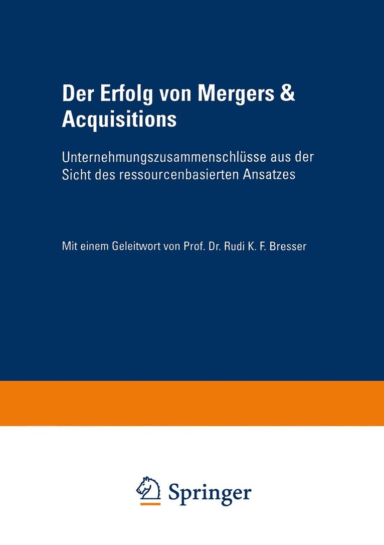 Erik Eschen - Der Erfolg von Mergers & Acquisitions, Häftad