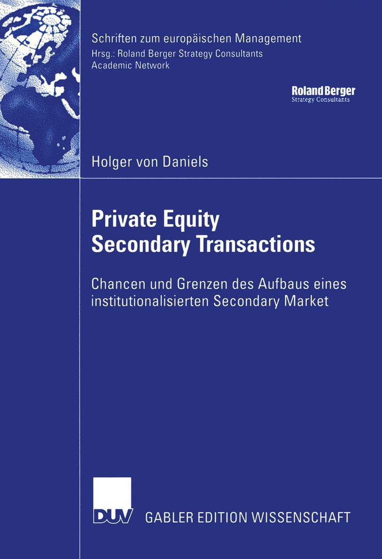 Private Equity Secondary Transactions