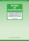 Das Recht auf Umweltinformation