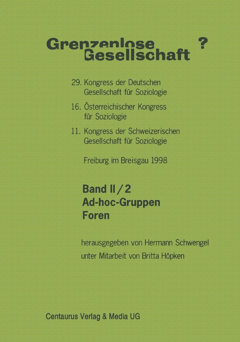 Hermann Schwengel - Grenzenlose Gesellschaft, Häftad