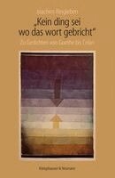 Joachim Ringleben - "Kein Ding sei wo das wort gebricht", Häftad