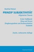 Manfred Wetzel - Prinzip Subjektivität: Allgemeine Theorie, Häftad