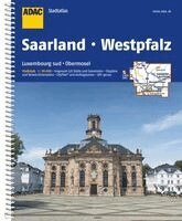 ADAC Stadtatlas Saarland, Westpfalz 1:20 000 mit Luxemburg Sud, Obermosel, Häftad