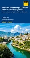 ADAC Länderkarte Kroatien, Montenegro, Serbien, Bosnien und Herzegowina 1:750.000, Övrigt