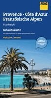 ADAC Urlaubskarte Provence, Französiche Alpen, Cote d'Azur 1:300.000, Övrigt