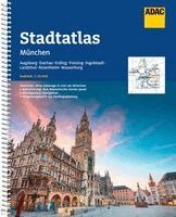 ADAC StadtAtlas München 1:20 000 mit Augsburg, Dachau, Erding, Freising, Häftad
