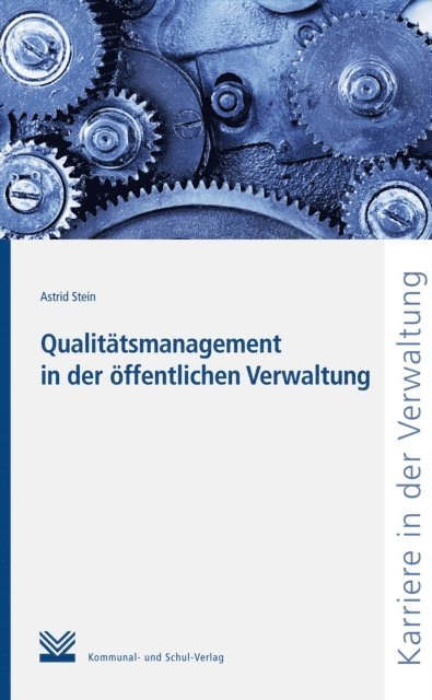 Astrid Stein - Qualitätsmanagement in der öffentlichen Verwaltung, E-bok