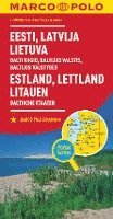 MARCO POLO Länderkarte Estland, Lettland, Litauen, Baltische Staaten 1: 800 000