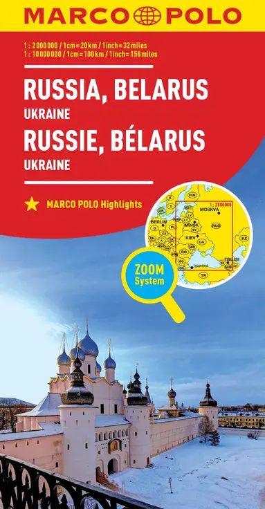 Russia and Belarus Marco Polo Map