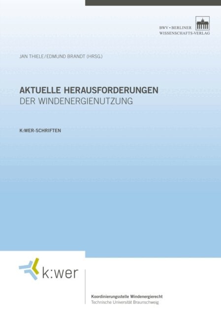 Edmund Brandt, Jan Thiele - Aktuelle Herausforderungen der Windenergienutzung, E-bok