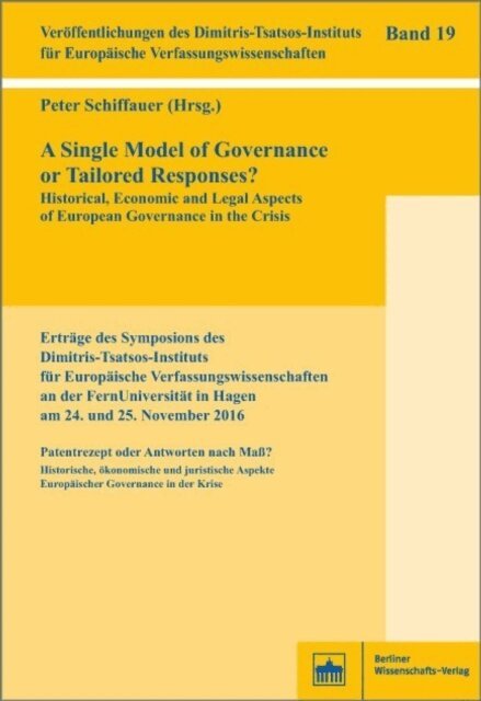 Peter Schiffauer - Single Model of Governance or Tailored Responses?, E-bok