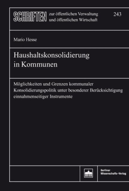 Mario Hesse - Haushaltskonsolidierung in Kommunen, E-bok