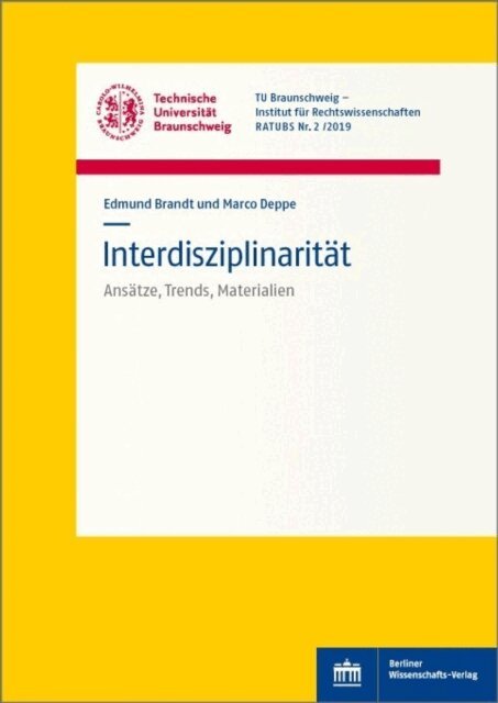 Marco Deppe, Edmund Brandt - Interdisziplinaritat, E-bok