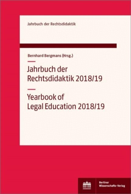 Bernhard Bergmans - Jahrbuch der Rechtsdidaktik 2018/19, E-bok