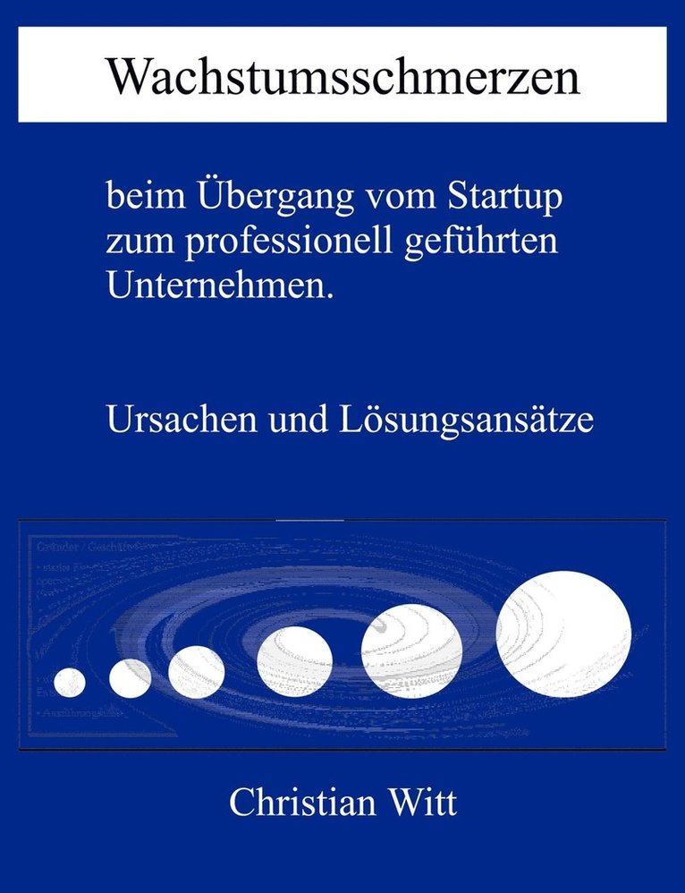 Wachstumsschmerzen beim Übergang vom Startup zum professionell geführten Unternehmen. Ursachen und Lösungsansätze