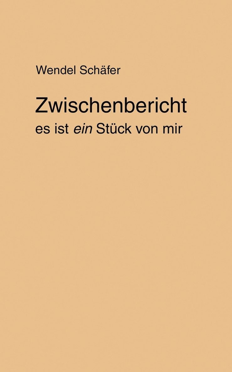 Zwischenbericht