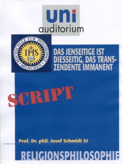 Josef Schmidt - Religionsphilosophie, Teil 5, E-bok