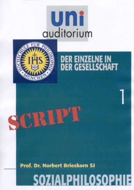 Norbert Brieskorn - Sozialphilosophie, Teil 1, E-bok