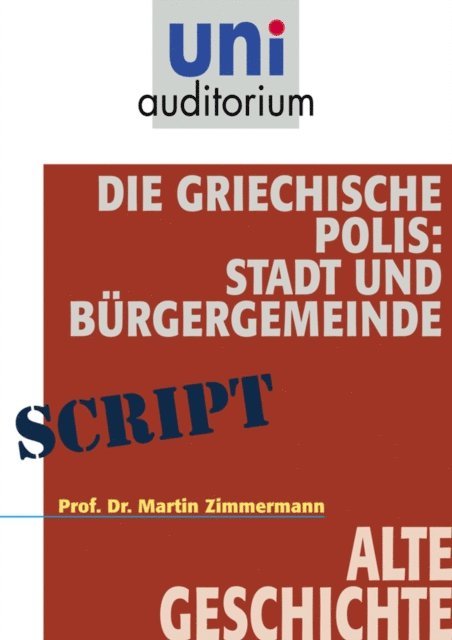 Martin Zimmermann - Die griechische Polis, E-bok