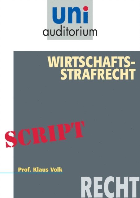 Klaus Volk - Wirtschafts-Strafrecht, E-bok