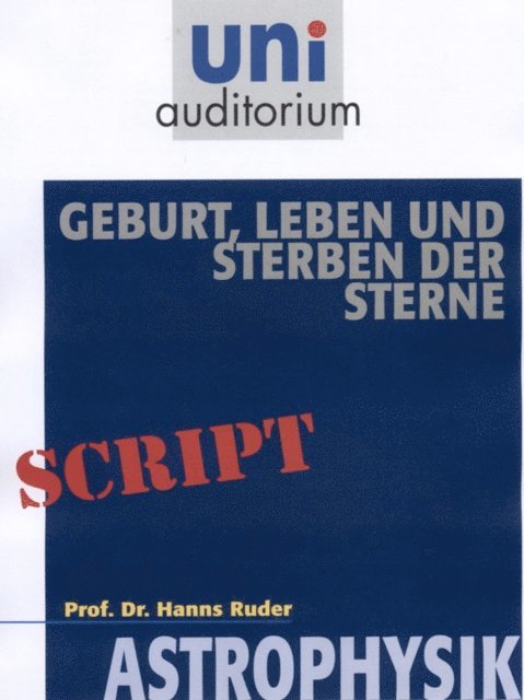 Hanns Ruder - Geburt, Leben und Sterben der Sterne, E-bok