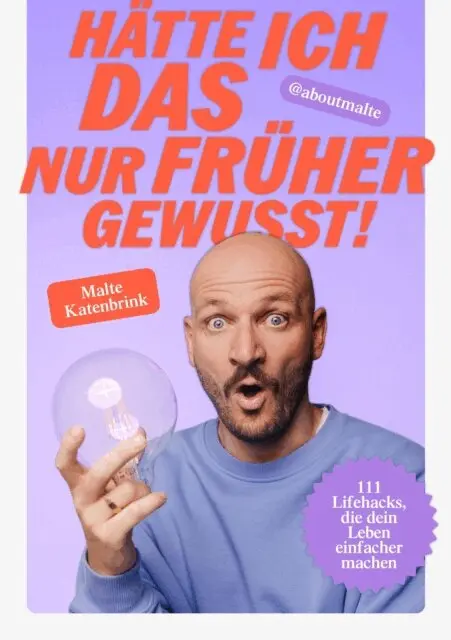 Malte Katenbrink - Hätte ich DAS nur früher gewusst!, E-bok. Tillgänglighet: Lägg i varukorg