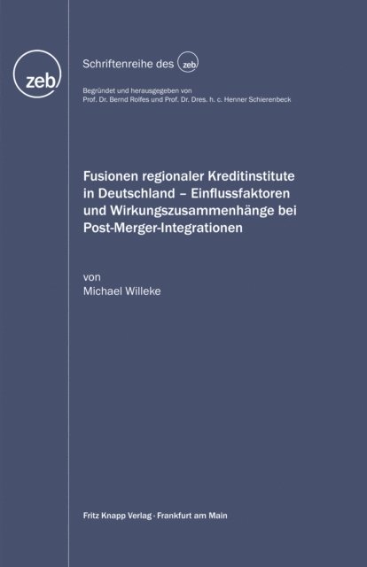 Michael Willeke - Fusionen regionaler Kreditinstitute in Deutschland, E-bok