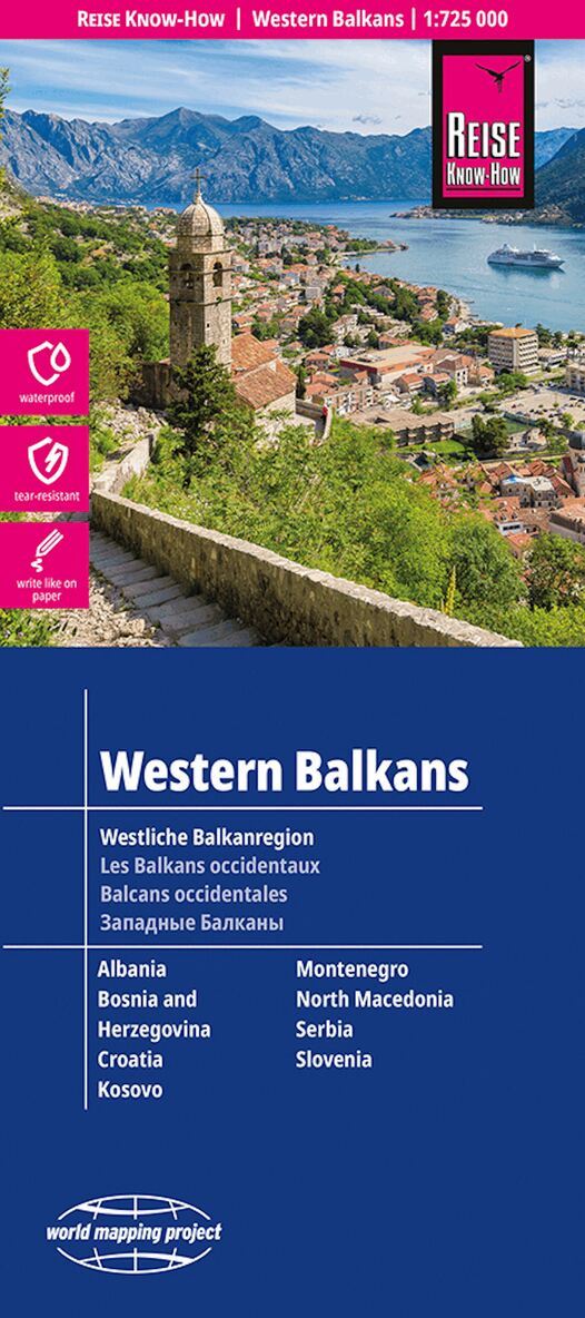 Reise Know How - Western Balkans (1:725.000) : Albania, Bosnia und Herzegovin, Övrigt