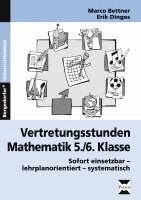 Marco Bettner, Erik Dinges - Vertretungsstunden Mathematik 5./6. Klasse, Häftad. Tillgänglighet: Lägg i varukorg