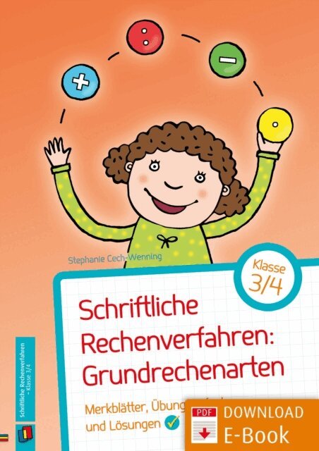 Stephanie Cech-Wenning - Schriftliche Rechenverfahren: Grundrechenarten - Klasse 3/4, E-bok