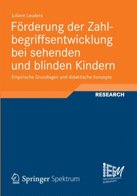 Juliane Leuders - Förderung der Zahlbegriffsentwicklung bei sehenden und blinden Kindern, E-bok