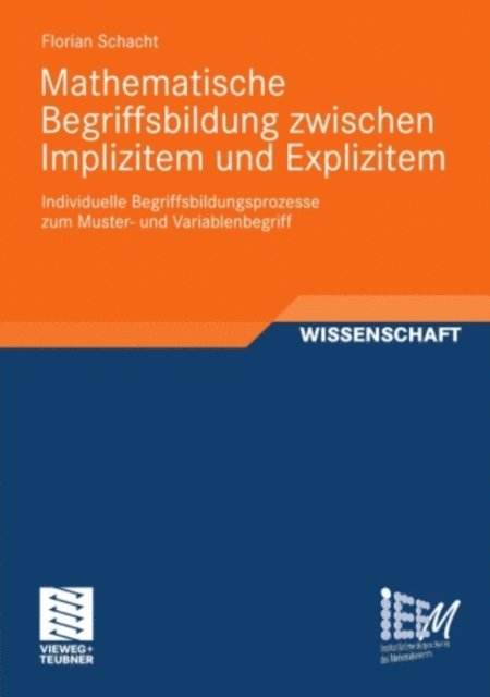 Florian Schacht - Mathematische Begriffsbildung zwischen Implizitem und Explizitem, E-bok