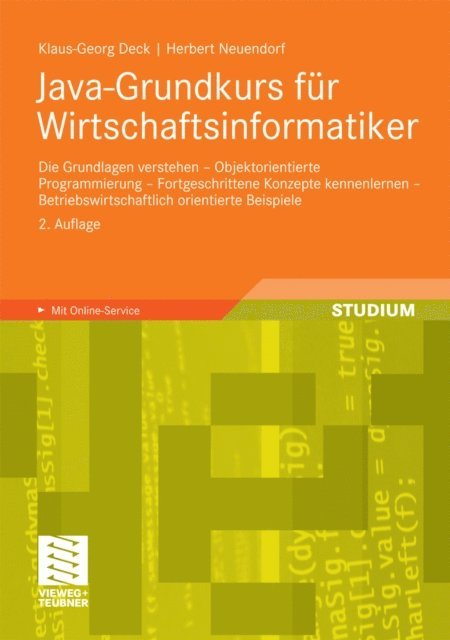 Herbert Neuendorf, Klaus-Georg Deck - Java-Grundkurs für Wirtschaftsinformatiker, E-bok