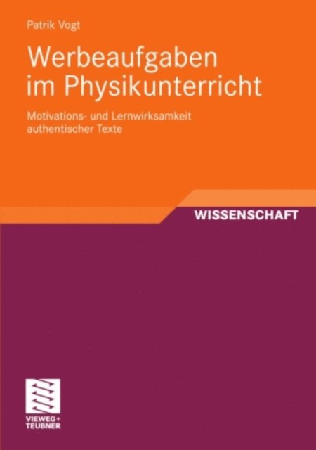 Patrik Vogt - Werbeaufgaben im Physikunterricht, E-bok