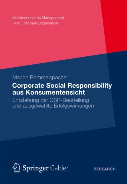 Marion Rommelspacher - Corporate Social Responsibility aus Konsumentensicht, E-bok