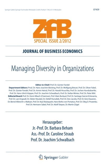 Joachim Schwalbach, Caroline Straub, Barbara Beham - Managing Diversity in Organizations, E-bok