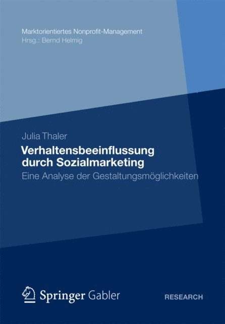 Julia Thaler - Verhaltensbeeinflussung durch Sozialmarketing, E-bok