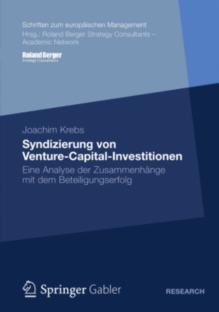 Joachim Krebs - Syndizierung von Venture-Capital-Investitionen, E-bok. Tillgänglighet: Lägg i varukorg