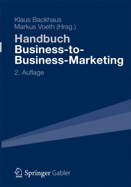 Markus Voeth, Klaus Backhaus - Handbuch Business-to-Business-Marketing, E-bok