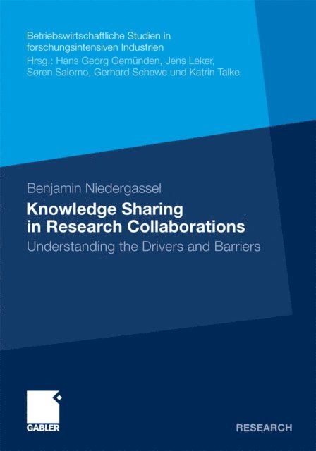 Benjamin Niedergassel - Knowledge Sharing in Research Collaborations, E-bok