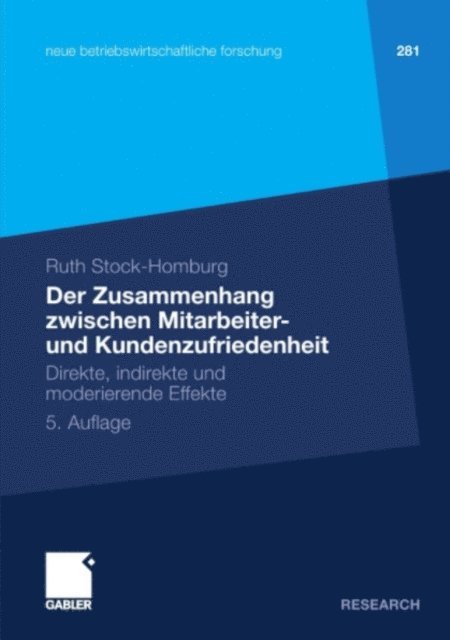 Ruth Stock-Homburg - Der Zusammenhang zwischen Mitarbeiter- und Kundenzufriedenheit, E-bok