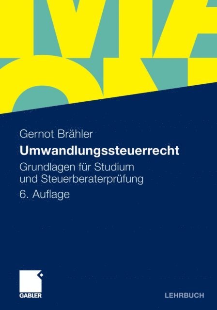 Gernot Brahler - Umwandlungssteuerrecht, E-bok