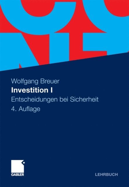 Wolfgang Breuer - Investition I, E-bok