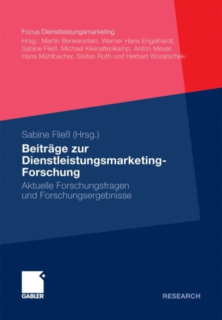 Sabine Flie - Beiträge zur Dienstleistungsmarketing-Forschung, E-bok