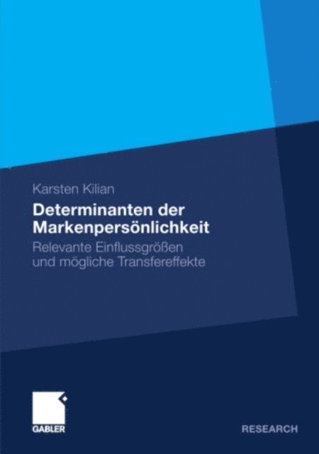 Karsten Kilian - Determinanten der Markenpersönlichkeit, E-bok